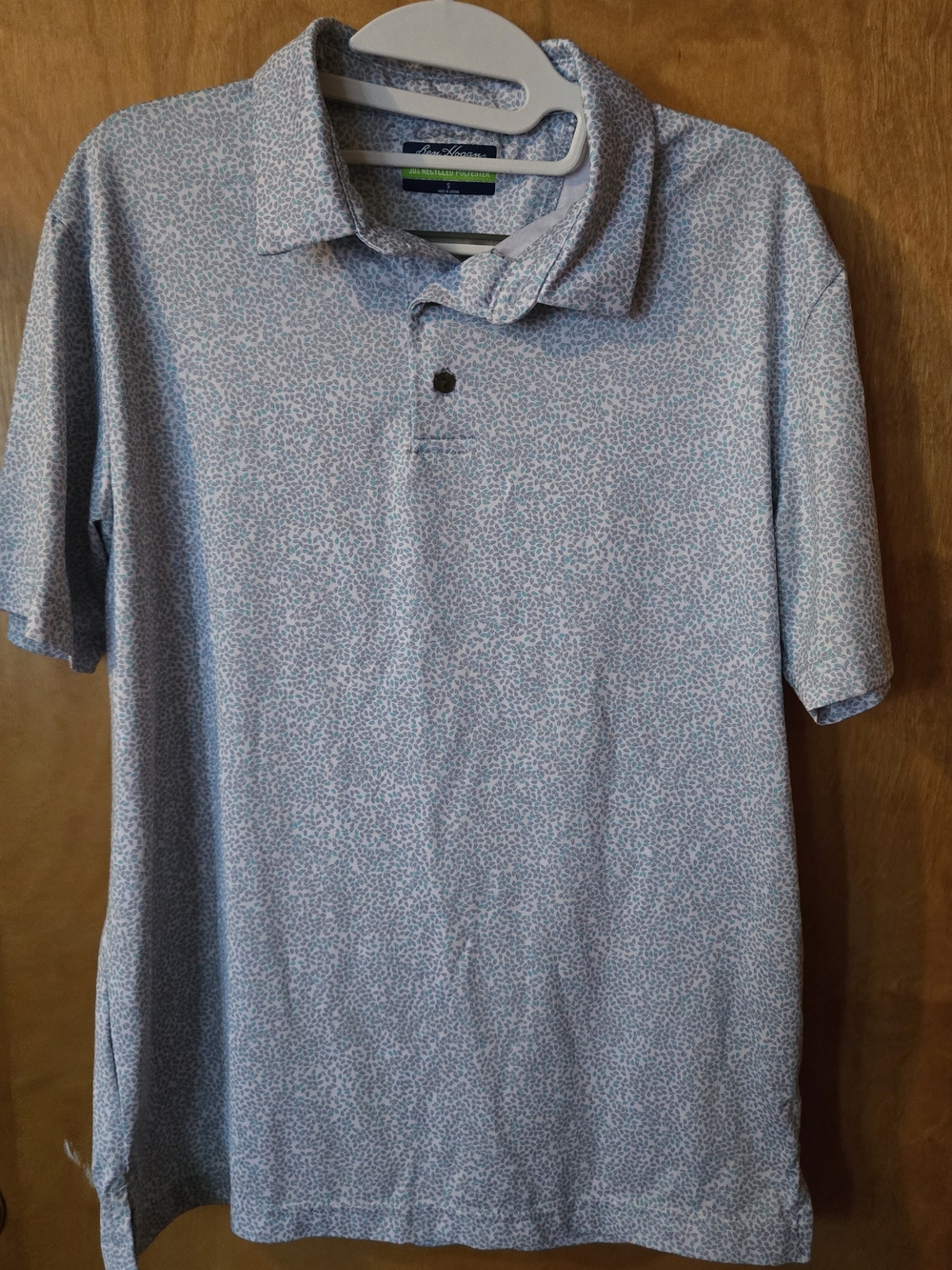 Hogan Light Blue Micro-Pattern Polo